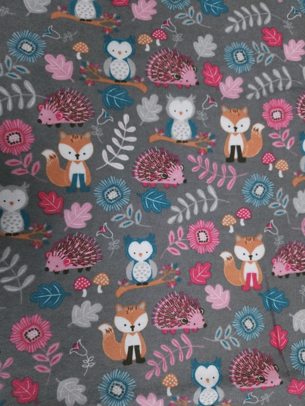 Jo-Ann Fabric Snuggle Cotton Flannel 1.7 Yards Woodland Animals Kids